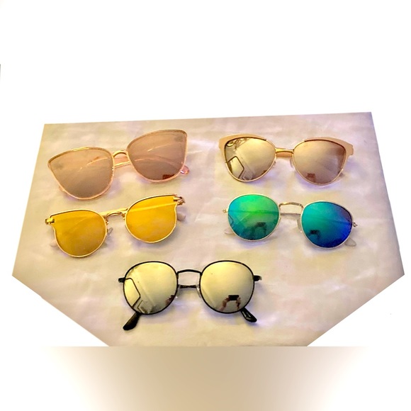 Lot of 5 Colorful Sunglasses - Picture 2 of 3